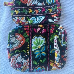 Vera Bradley medium and small cosmetic bags Disney collection